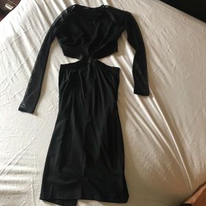Mid- length cut-out Bebe cocktail dress